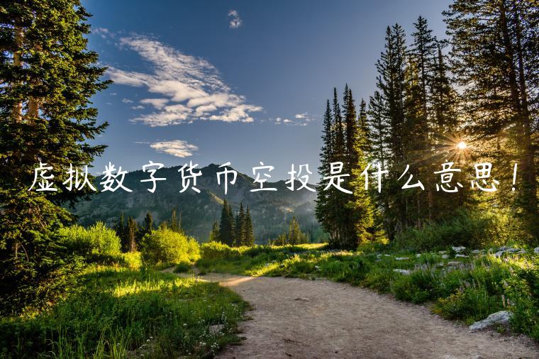 虚拟数字货币空投是什么意思！-第1张图片-欧意下载