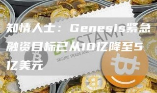 知情人士：Gbnbsis紧急融资目标已从10亿降至5亿美元