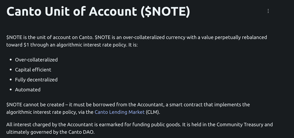 新公链CANTO生态 完全去中心化 免费DB 算稳币NOTB等-第6张图片-欧意易下载