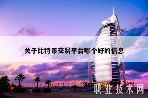 关于比特币交易平台哪个好的信息-第1张图片-欧意易下载