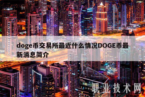 doge币交易所最近什么情况DOGE币最新消息简介-第1张图片-欧意易下载
