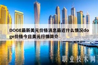 DOGB最新美元价格消息最近什么情况dogb价格今日美元行情简介