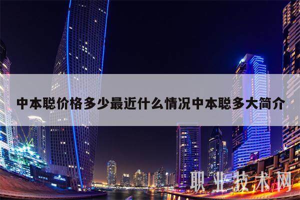 中本聪价格多少最近什么情况中本聪多大简介-第1张图片-欧意易下载